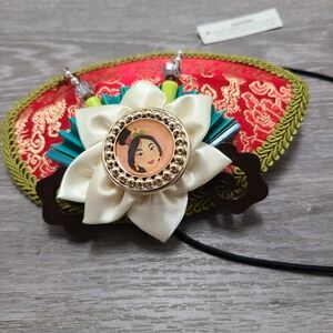 Disney Mulan Fascinator Hat Hair Accessory Elastic Headband osfm